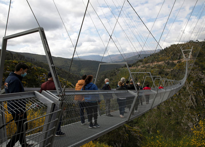Portugal opens 516-meter pedestrian suspension bridge, the world’s longest