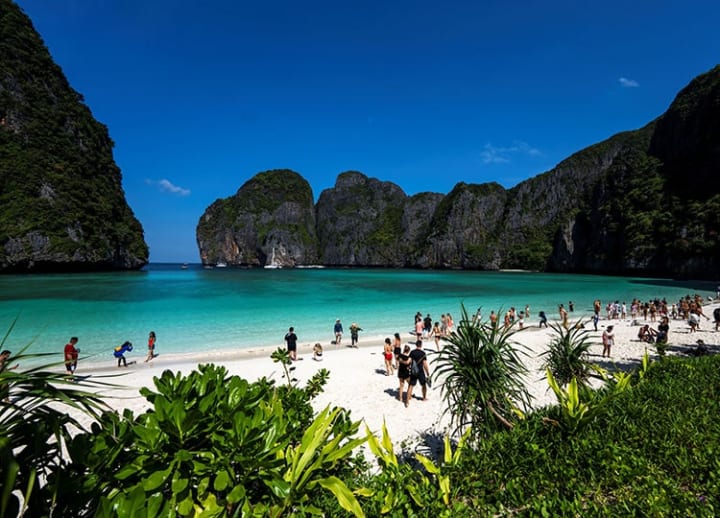 Thailand allows visitors back to beach made famous by Leonardo DiCaprio film