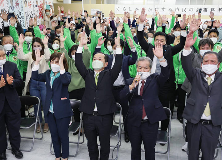 In Okinawa, LDP-backed Nago mayor defeatsanti-US base transfer rival in election