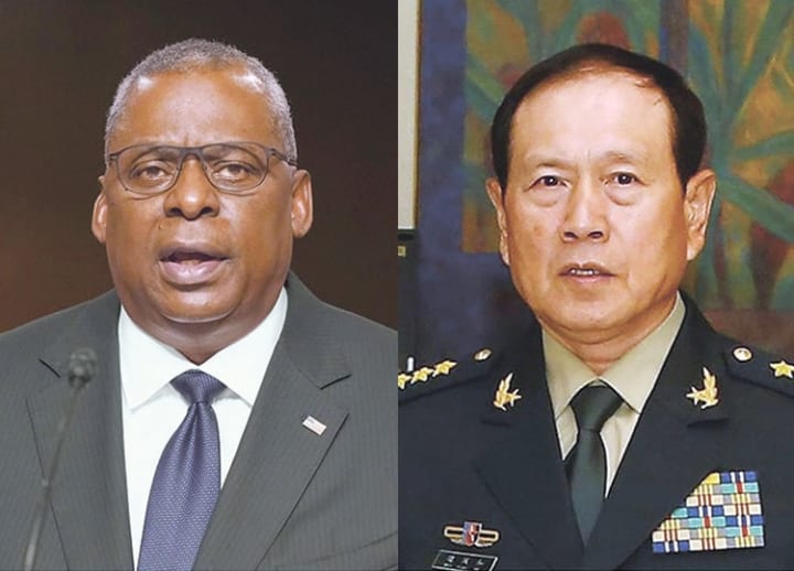 US, China defense chiefs trade barbs over Taiwan situation