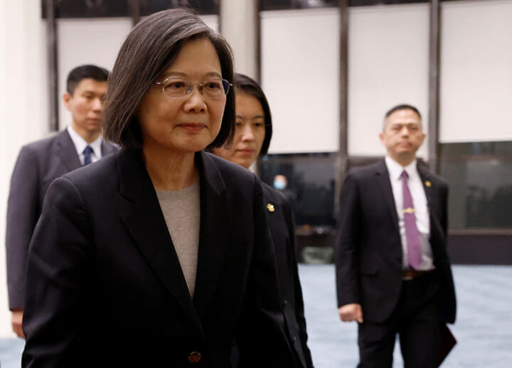 ﻿Tsai slams China’s ‘irresponsible’ military exercises around Taiwan