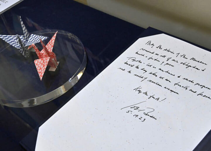 Hiroshima museum shows peace messages from recent G7 leaders summit