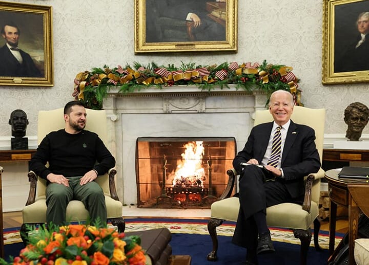 Zelenskyy holds talks in Washington as White House struggles to secure Ukraine aid