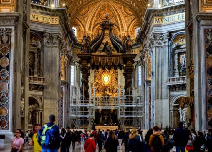 Vatican restorers set to work on 400-year-old centerpiece inside St Peter’s Basilica