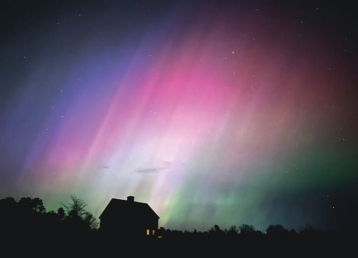 Extreme solar storm brings spectacular auroras