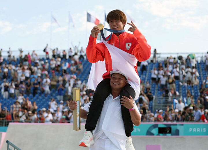 Horigome retains Olympic street skateboarding crown